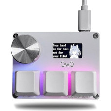 BTXETUEL SayoDevice OSU O3C magnetinis linijinis jungiklis su mygtuku ir ekranu, kopijavimas, įklijavimas, mini makro klaviatūros keitimas