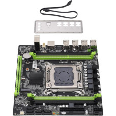 LGA 2011 Motherboard, X79G-A M-ATX Motherboard for Xeon E5 V1 V2, I7 CPU, PCIE 16X, 4xDDR3, 4xSATA2.0, 12xUSB2.0, 1xNVME M.2, 1x8pin, 1x24pin