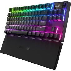 SteelSeries Apex Pro TKL Wireless Mechanical Gaming Keyboard, The World's Fastest Keyboard, Customisable Response, Bluetooth 5.0, 2.4 GHz, American (QWERTY) Layout
