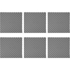 Schalldichte Polsterung, Schaumstoffisolierung, Studio, Innenwand, 6 Stück, hochwertiges Polyurethan, Gelbgrau, multifunktional, akustische Verarbeitung, Büro