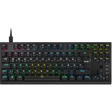 Corsair K60 PRO TKL RGB Tenkeyless Optical-Mechanical Wired Gaming Keyboard - OPX Linear Switch - Polycarbonate Keycaps - iCUE Compatible - QWERTZ DE - PC, Mac, Xbox - Black