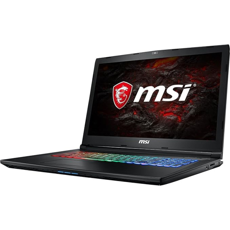 MSI GP72MVR 7RFX-631DE Leopard Pro (43.9 cm/17.3 Inch) Gaming Laptop (Intel Core i7-7700HQ, 16GB RAM, 256GB SSD + 1TB HDD, Nvidia GeForce GTX 1060, Windows 10 Home) Black GP72