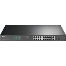 TP-Link TL-SG1218MP 16-Port Gigabit PoE LAN Switch (250 Watt, 16* PoE+ Ports, 2*SFP Ports, Rackmount, IEEE-802.3af/at, Plug and Play) Black