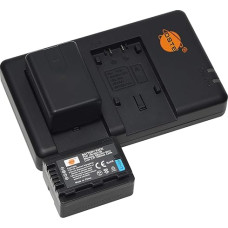 VBT190 (2 vnt.) Įkraunamas akumuliatorius ir dvigubas įkroviklis, suderinami su 