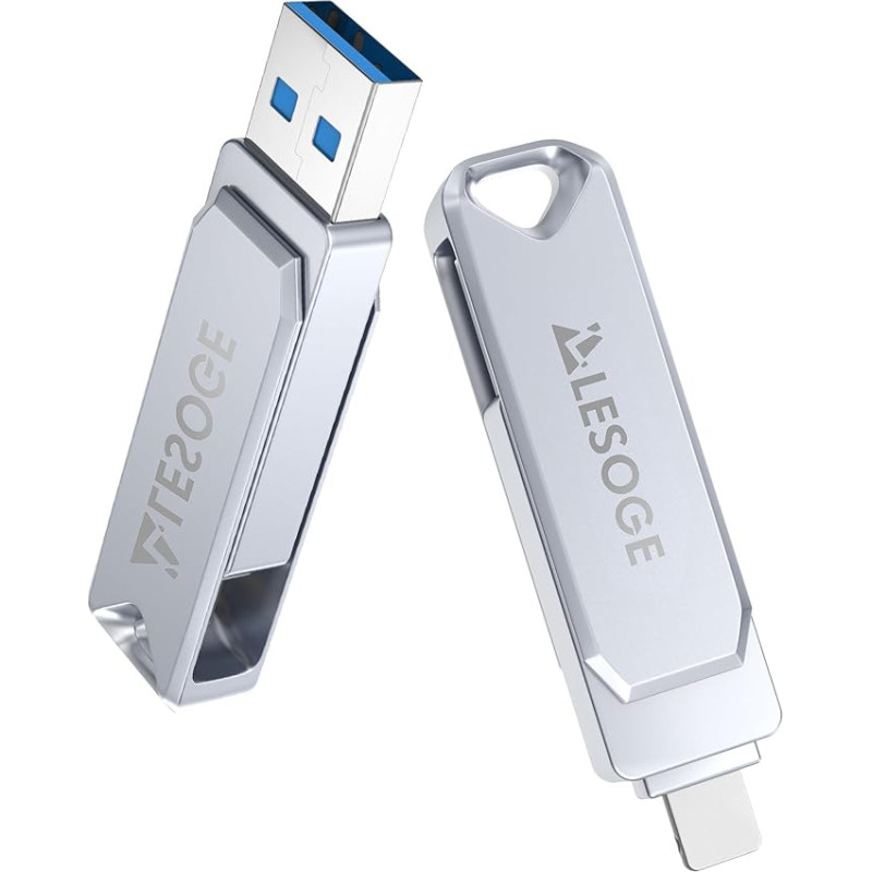LESOGE USB Flash Drive 128GB for Android Phone and USB C