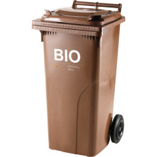 Europlast Austria BIO atliekų ir maisto atliekų šiukšliadėžė ATESTY - ruda 120L