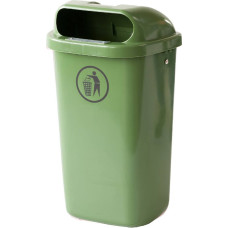 Europlast Austria DIN 50L miesto atliekų dėžė stulpui arba sienai - žalia