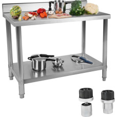 Royal Catering Maitinimo stalviršis su apvadu iš nerūdijančio plieno 100x70cm
