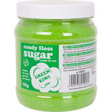 Gsg24 Colorful cotton candy green sugar with kiwi flavor 1kg