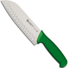 Ambrogio Sanelli SUPRA COLORE HACCP 180/310 mm ball point Santoku knife - green