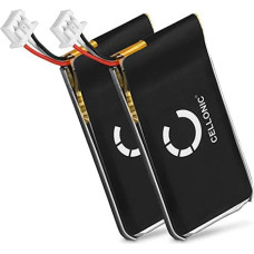 CELLONIC 2 x atsarginė baterija 504374, BATT-03, skirta Sennheiser D10, DW Office, Pro 1, Pro 2, Pro 30, MB Pro 1 belaidėms ausinėms, 180 mAh baterija, ausinių baterija, Bluetooth