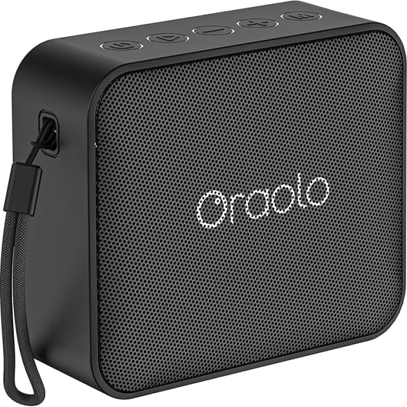 oraolo Portable Bluetooth Speaker Small, BT5.3 Portable Speaker, IPX7 Waterproof, 8H Playtime Supports TF, USB, Wireless Bluetooth Speaker for Home, Cycling, Outdoor
