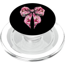 Kokette Schleife Weihnachten Weihnachten Weihnachten Weihnachtsmann Geschenke Mädchen Mama Rosa PopSockets PopGrip für MagSafe