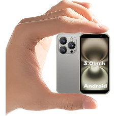 3G Small Mobile Phones, Child Smartphones, Android 9.0, 3.0 Inch Screen, 2GB RAM, 16GB ROM, 5.0 Megapixels, 900 mAh Battery, Face Detection, Portable Mobile Phone (Xs18-gold)