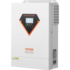 VEVOR Hybrid Solar Inverter 6kW All-in-One Pure Sine Wave Inverter 48V DC to 220/230V AC with Built-in 120A MPPT Solar Controller for Lead Acid Lithium Batteries Off Grid System