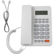 DTMF/FSK Dual System Corded Telephones Operated via the Telephone Line, Simple Flash Function Landline Telephone with Automatic Identification Caller ID
