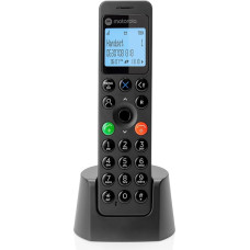 Motorola DOT201 Digital Wireless Phone Hands-Free Call Lock 100 Contacts with Name and Phone Directory, Black