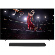 Sony BRAVIA XR-55A80L OLED 4K HDR Google TV HT-A3000 3.1 Channel Dolby Atmos Soundbar, Black