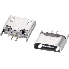 aprūpinimo žemėlapis Micro USB moteriška jungtis 5 kontaktų DIP 180 laipsnių adapteris 10 vnt.