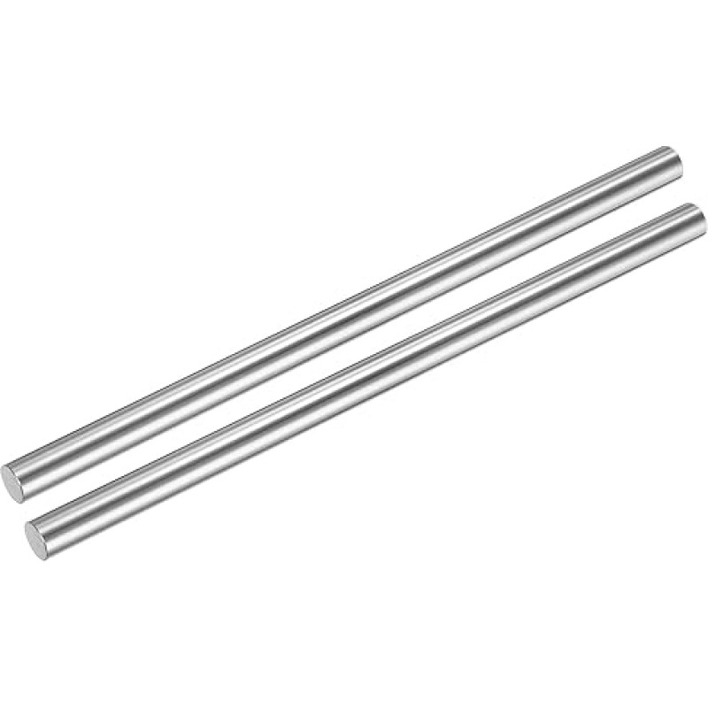 sourcing map Linear Motion Rod Shaft Guide 20mm x 350mm Hardened Steel Casing Chrome Plated Metric Linear Rail for 3D Printer CNC Machine Pack of 2