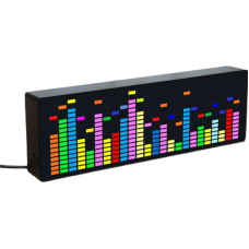 Music Spectrum Display, Music Spectrum Analyzer, VU Meter, RGB Audio Level Indicator, Amplifier Board, Color LED Screen, Wire Control