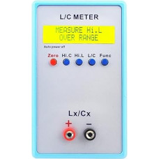 Rankinis L/C matuoklis Induktivität Kapazität Meter Digitale Brücke LCR Tisch Gelb LCD ekranas Induktivität Kapazität Meter