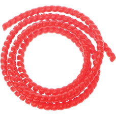 fivekim Spiralinė įvyniojimo juosta 2 m 10 mm PP Plastikinė spiralinė juosta, surišta modifikuotu polipropilenu Raudona Ilgis 2 m / 6,56 pėdų (apytiksliai)