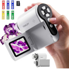 TOMLOV Rankinis skaitmeninis mikroskopas 100X-1000X, daugkartinis kišeninis mikroskopas vaikams