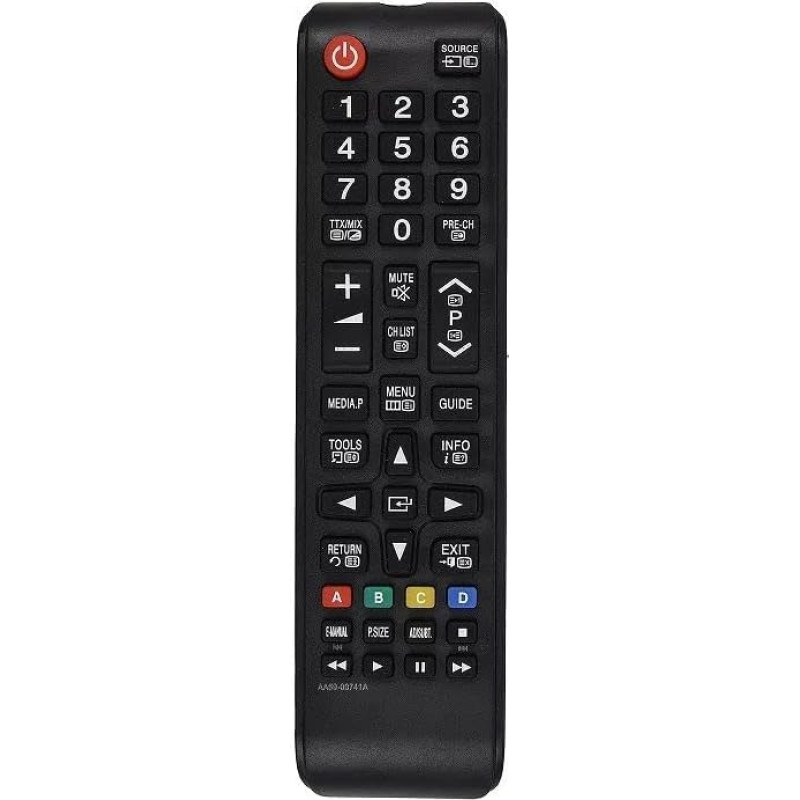 Samsung Ersatz-Fernbedienung AA59-00741A für Samsung TV AA59-00602A AA59-00666A AA59-00496A keine Einrichtung erforderlich