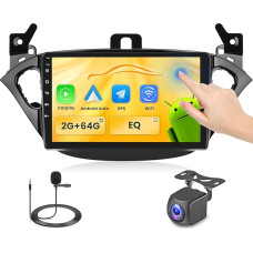 2+64G Android Autoradio für Opel Corsa E 2015-2019/Opel Adam 2013 2014 2015 2016 mit Wireless Carpaly&Android Auto, 9'' IPS Touchscreen Radio mit Bluetooth/GPS/Rückfahrkamera/FM/WiFi/SWC/26UI