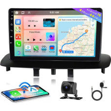 Hikity 8 core 4+64GB Android 15 Autoradio für Renault Megane 3 2009-2014 Radio Wireless CarPlay Android Auto Bluetooth Freisprecheinrichtung 9