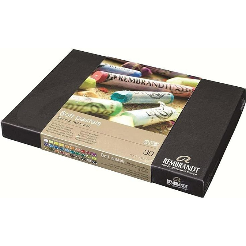 MINKŠTŲ PASTELIŲ kartono rinkinys, 30 vnt.