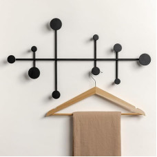Kazai. 'Sval' Wall Coat Rack Minimalist Coat Hook Design from Berlin Modern Metal Coat Rack for Wall Black