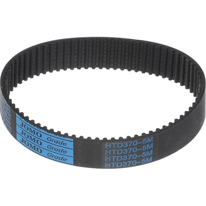 HTD-5M Rubber Toothed Belt 74 Teeth, 370 mm Circumference x 25 mm Width x 3.6 mm Height, Closed Loop Groove Belt