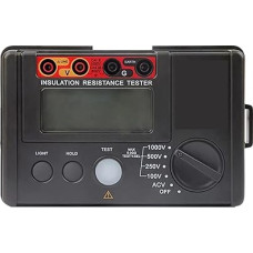 Atsparumo matuoklis, 1000 V izoliacijos varžos testeris, 2000 skaitmenų LCD ekranas, automatinis diapazonas, omų testeris, megametras, voltmetras