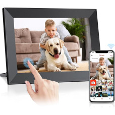 Digital Picture Frame 10.1 Inch WiFi Built-in 32 GB Memory, Frameo Digital Picture Frame HD 1280 x 800 IPS LCD Touch Screen, Auto Rotate Digital Picture Frame, Easy Setup, Share Photos