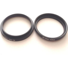 2 x metaliniai 40,5-43 mm dydžio žiedai nuo 40,5 mm iki 43 mm Vaizdo kameros objektyvo perkėlimas 40,5-43 mm filtro diafragmos jungties adapteris 40,5-43 dydžio žiedas Foto fiksavimo jungtis Vaizdo foto dalys Varžtai Priedai