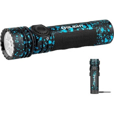 OLIGHT Seeker 4 Pro LED žibintuvėlis su dėklu, 4600 liumenų, 260 metrų, USB-C įkraunama lempa, 15 dienų baterijos veikimo laikas, nešiojamasis rankinis žibintuvėlis kasdieniam naudojimui, lauke (Starfish Cool White)