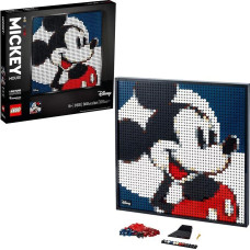 LEGO Art Disney's Mickey Mouse 31202 amatų konstravimo rinkinys; sienų dekoro rinkinys suaugusiesiems, mėgstantiems kūrybinius pomėgius, naujas 2021 (2658 dalys)