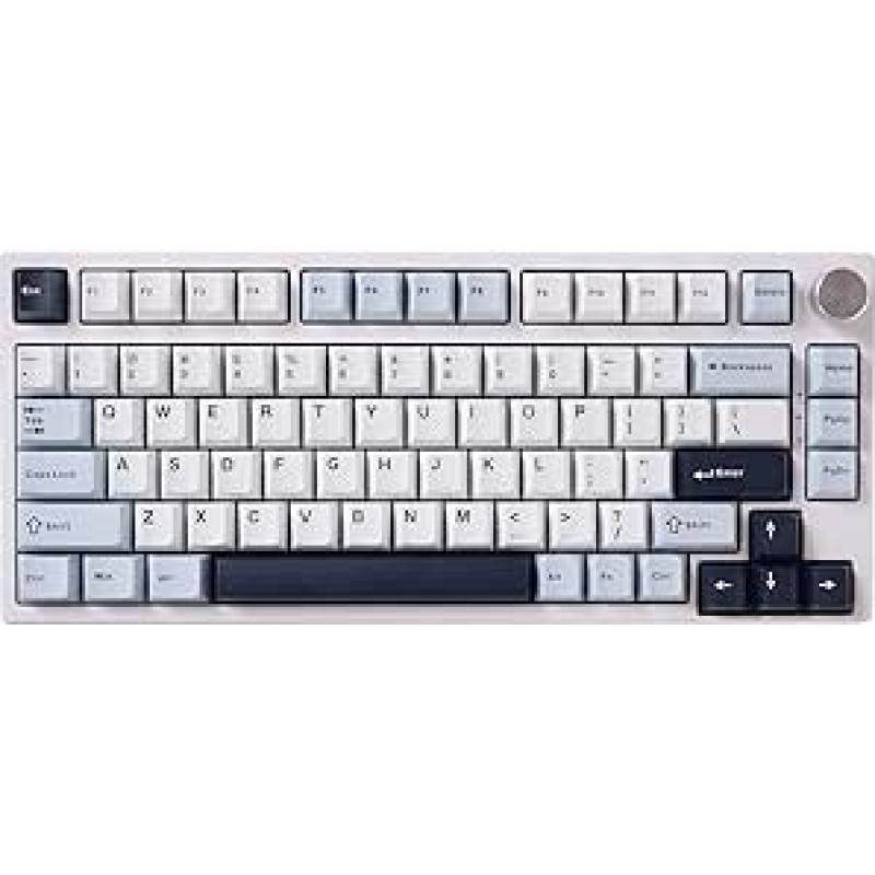 TK75HE V2 75% Rapid Trigger Wired Mechanical Keyboard with TFT Screen, 8KHz Polling Rate 0.01 mm RT Accuracy, Snap Tap, Hall Effect Magnetic Switch Keyboard (White, Phoenix Switch)