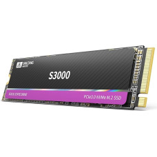 SAN ZANG MASTER NVMe SSD M.2 2TB PCIe Gen3x4 2280 vidinis SSD, iki 3600MB/s skaitymo, SLC spartinančioji atmintinė 3D NAND Flash, suderinamas su nešiojamaisiais ir staliniais kompiuteriais, S3000