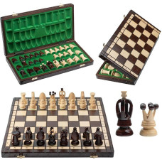 Royal Chess Set | Master of Chess | Chess Board Wood High Quality 44 cm / 17 Inches | Handmade Chess Board with Figures Large Chess Game Wood for Adults and Children