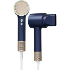 2025 Professional Ion Hair Dryer with 3 Settings, 1600W, AI Technology and 200 Million Negative Ions for Home, Travel, Gym (Blue)