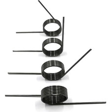 Torsionfeder aus Edelstahl WD 0,3 mm Winkel 60/90/120/180 Grad Torsionsfeder V-förmige Torsionsfeder Medžiaga 65Mn Stahlmetallfedern (180 Grad, 9LAPS_4MM)(6laps-5mm,180 Dregees)