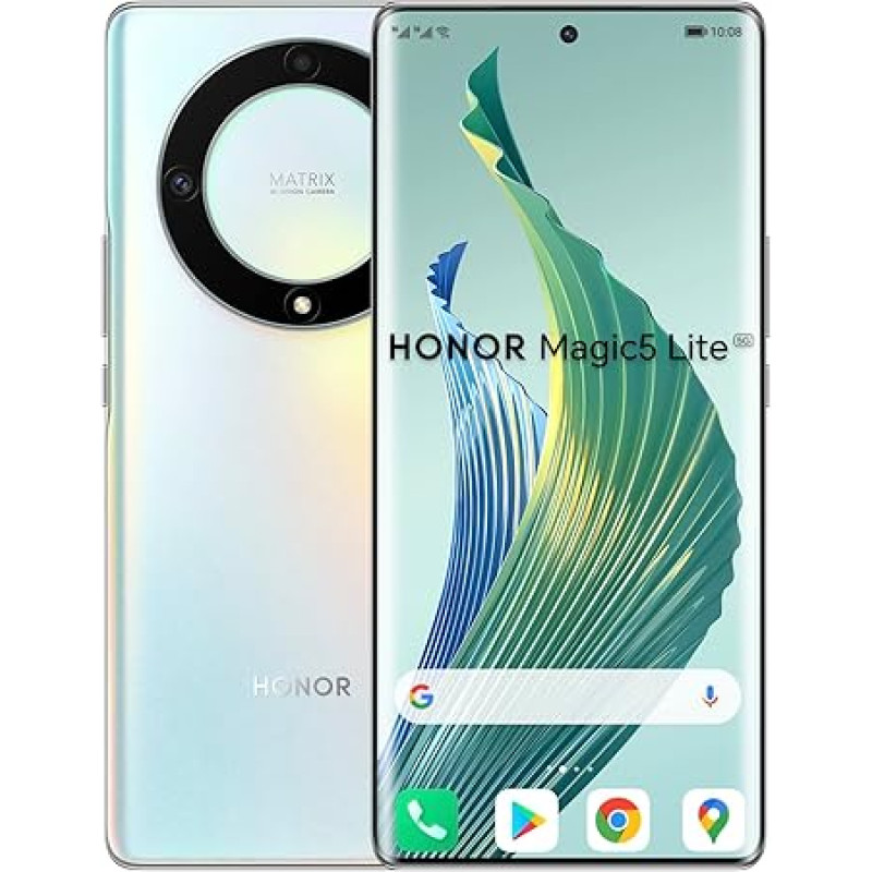 Honor Magic 5 Lite 5G 128GB/6GB RAM Dual SIM sidabrinė