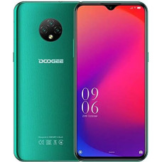 4G Smartphone without Contract, DOOGEE X95 PRO (4GB + 32GB), Helio A20 Dual SIM Android 10 Mobile Phone, 6.52 Inch Water Drop Full Screen, 4350mAh Battery, 13MP Triple Camera, GPS WiFi, G Face detection G. Green