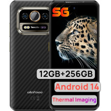 Ulefone Armor 25T Pro Outdoor Mobile Phone 5G Android 14 Smartphone with Thermal Imaging Camera, 12GB + 256GB/SD-2TB IP68/69K Outdoor Smartphone 6500 mAh/33W, 6.78 Inch FHD+ 120 Hz, 64MP + 50MP