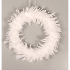 30 cm Bohemian Handmade Feathers Wreaths White Feather Wreath Christmas Wreath for Feather Wreath Feathers Table Decoration Wreaths Christmas Decoration Easter Wreath Door Wreath