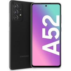 Samsung Galaxy A52 Smartphone, 6.5 Inch FHD+ Infinity-O Display, 6 GB RAM and 128 GB Expandable Internal Memory, 4500 mAh Battery and Ultra Fast Charging Black