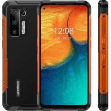 DOOGEE Smartphone without Contract S97 Pro, 40 m Laser Rangefinder, Helio G95 8GB + 128GB, Android 11 IP68 Robust Smartphone, 48MP Quad Camera, 8500mAh Battery, Wireless Charging GPS NFC, Orange